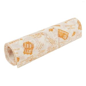 Bakningsverktyg Vaxpapper rullar för matdeli 50 ark inslagspapper fettbeständig smörgås wrap non-stick pergment rulle
