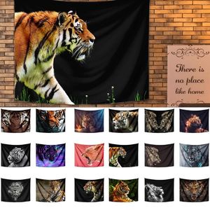 Taquestres x Tapestry Tiger Large Animal Art Wall Spiritual for Living Room Bedroom