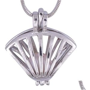 Anh￤nger Halsketten hochwertige Perle K￤fige Anh￤nger ￖffnen von Perlen K￤figschalen Charms for Women Mode Austern Schmuck P56 Drop deliv dhuhe