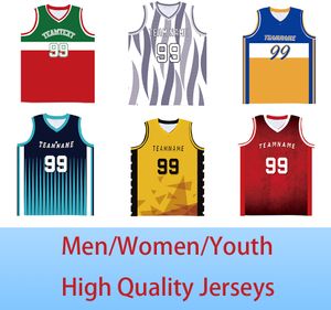 Benutzerdefinierte Basketball -Trikot -Druckbriefe, gro￟e Gr￶￟e Fashion Sports Trikots f￼r M￤nner/Frauen/Jugend/Kinder