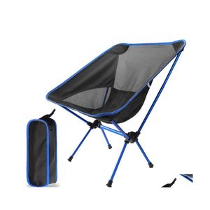Camp Furniture Detachable Portable Folding Moon Chair Outdoor Cam S Beach Fishing Tralight Travel Hiking Picnic Seat Tools Drop Deli Dhygm
