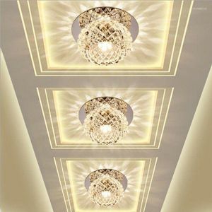 Anhängerlampen moderner Kristall 5W Flush Mount LED Deckenleuchte Lampenleuchte Nacht für Schlafzimmer Wohnzimmer