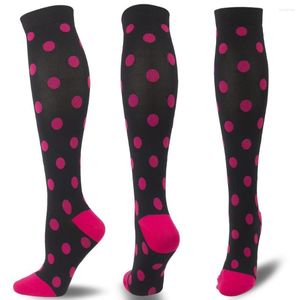 Sports Socks Golf Compression Strumpor CrossFit Stretch Pressure Varicose Vein Stocking Ben Relief Pain Knä Hög stöd Lårhög