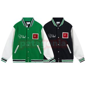 High Street Mens Flocking Jackets män kvinnor casual ull baseball uniform sportjacka manlig pilot baseball man lös skarvad kappa asiatisk storlek s-xl