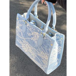 Abendtaschen MBTI Lovely Lace Tote Damen Sommermode Große Kapazität Schultertasche für Frauen mit 230203