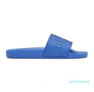 2022 Männer Frauen Plattform Folien Luxus Designer Sandalen Mehrfarbig Schwarz Weiß Blau Kastanienbraun Brokat Gummi Slipper Mode Strand 85