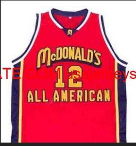 Hombres personalizados Mujeres j￳venes Vintage Dwight Howard McDonalds All American College Basketball Jersey tama￱o S-4XL 5XL o personalizado cualquier nombre o n￺mero Jersey