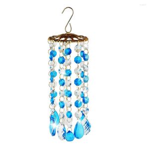 Dekorativa figurer Färgglada Crystal Wind Chimes hängande Suncatcher -fönsterhänge utomhus ljuskrona