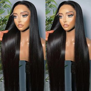 13x6 Transparent Lace Front Human Hair Wigs PrePlucked 4x4 Closure Wig 13x4 Brazilian Remy Straight Frontal For Women