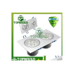 Downlights CE Yüksek Güçlü Çift Kare LED Tavan Işığı 18W 30W 42W 110240V SPOT AŞAĞI AŞAĞI AŞAĞI DÖNÜŞÜMÜZ 10 DRAP TESLİMİ DHSC9