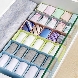 Förvaringslådor 5 cellers plastorganisator Box Tie Bh Socks Drawer Cosmetic Divider Tidy Free #40