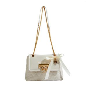 Borsoni Maxdutti Casual Office Lady Borsa a tracolla singola Stile francese Moda Elegante catena d'oro Gioielli Messenger Donna