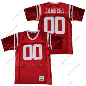 Abbigliamento da football universitario americano Uomo Crestwood Football 00 Maglia da liceo Jack Lambert Sport traspirante Puro cotone Colore della squadra Rosso Cucito e ricamato Excell