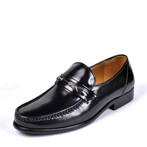 Geklede schoenen Echt lakleer Loafers Dames Slip op ronde neus Flats voor dames Casual Shoes2023 Oxford