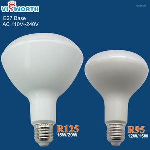 Led Bulb 12W 15W 20W Light R95 R125 Warm Cold White Ac 110V 220V 240V Lampada For Home