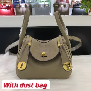 Top 7A Mini 19cm Umhängetaschen Togo Gold/Silber Hardware Clemence Rindsleder Lady Etoupe 2 Reißverschluss Mode Schulterhandtasche Taschen