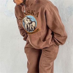 Herrtröjor hiphop alaska tryck amerikansk retro lös hoodie streetwear män kvinnor långärmad casual pullover 2023 Autumn Large 3xl