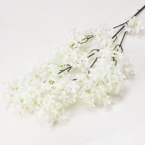 Decorative Flowers 1 Bunch Artificial Flower No Watering Fake Lilac Wedding Party Countertop Decoration