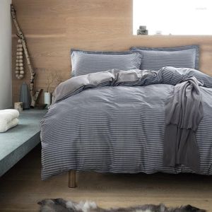Sängkläder sätter 2023Cotton sängkläder duvet täcker kuddeblomma tryck pastoral prinsessa 4 st