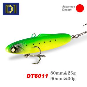 Baits Lures D1 Fishing Shiriten Baguette 80 90 Rattins Vibs Soft Lure 25g 30g Pesca jig winter Ice Whopper Plopper Tackle 230204