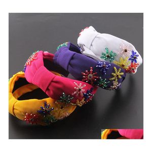 Headbands Fashion Snowflake Crystal Headband Ladies Party Street P Ography Travel Gift Hair Accessories Drop Delivery Jewelry Hairjew Dhaz7