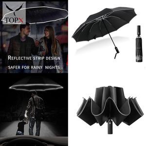 Зонтичные модные портативные складывание автоматическое зонтик 10 ребра