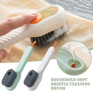 Brush Clothes Washing Brush Multi-functional Liquid Shoes Brush Household Shoes Washing Brush Shoes Tool Press-type Cleaning Brush Soft Hair