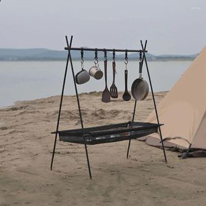 Camp Furniture Bluesdeer Outdoor-Rack, Aufbewahrung, Netztasche, Camping-Geschirr-Organizer, tragbares Stativ, Wasserfilter-Regal