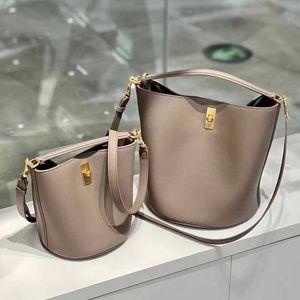 Simple Bucket large capacity handbag leisure tote mother bag single shoulder messenger bags 240115