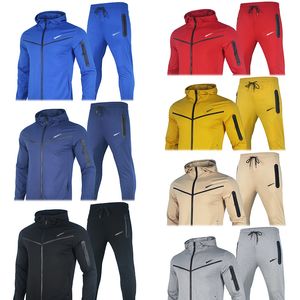 Fato de treino masculino outono com capuz roupas esportivas feminina manga longa com capuz pulôver calças leggings conjunto de 2 peças moletom marca esporte terno 2XL 3XL