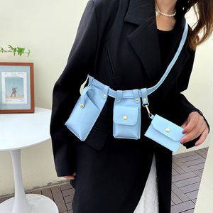 Waist Bags Fashion Women Simple Belly Bag Flap Belt Trend Exquisite Chest for Ladies Travel Brand Designer Handbags 230204