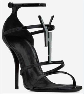 salto agulha sandálias luxo designers moda salto sapatos femininos vestido sapato verão senhoras chinelos 35 a 43
