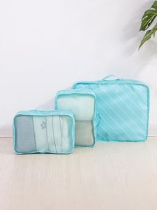 Bolsas de armazenamento Multifuncional Saco Saco de Viagem Poliéster Grande roupa de baixo transparente necseser