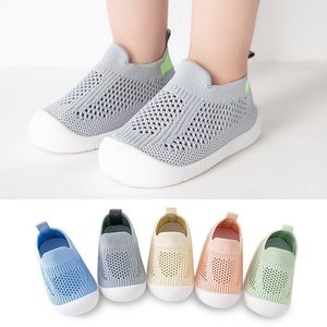 Spor ayakkabı çocuk ayakkabıları rahat nefes alabilen şeker renkleri bebek kız bebek erkek çocuklar örgü spor ayakkabılar yumuşak dip rahat kaymaz 230203