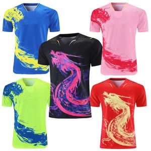 Utomhus Tshirts Dragon Chinese National Table Tennis Jerseys For Men Women Children China Ping Pong T Shirt Table Uniforms kläder 230204