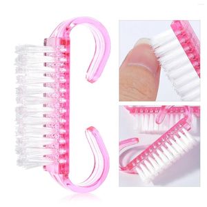 Pincéis de unhas 1/3 Pçs Pincel Acrílico 4 Cores Arte Manicure Pedicure Macio Remover Pó Conjunto de Ferramentas de Arquivo de Limpeza de Plástico