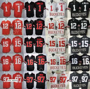 American College Football Wear College Football Ohio State Buckeyes Jerseys Men Siched Ezechiel Elliott 97 Joey Bosa 1 Braxton Miller Cardale Jones Jt Barrett