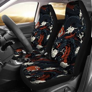 Car Seat Covers Dragon Color Animal Japan Fits Most Cars 2pcs Universal Accessories Front