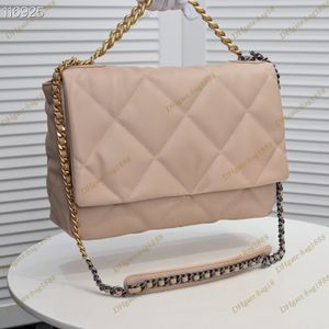 New women's bag Luxury designer chain woven handbag Fashion leather rhombus horizontal flip shoulder messenger bags 36cm 30cm 26cm 12 Colors