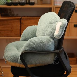 Pillow Office Lumbar Backrest Integrated Chair Sofa Waist Long-term Seat Plush