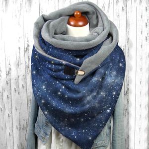 Scarves Warm Casual Print Wrap Women Soft Button Fashion Winter Shawls Scarf Holiday Pattern Formal