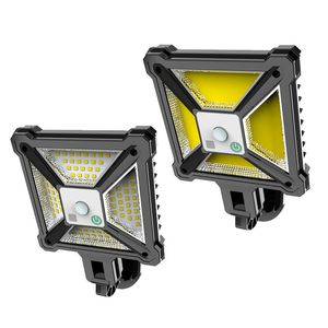 88LED 4Cob Solar Wall Lampa na zewnątrz lampa ścienna Wodoodporna czujnik Ogród ogrodowy patio weranda Bezpieczeństwo oświetlenie słoneczne światło słoneczne