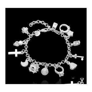 Bracelets de charme Pulseira de pulseira para mulheres Infinito 925 Ale Sterling Sier YzedIbleShop Drop Delivery J￳ias DH5KD