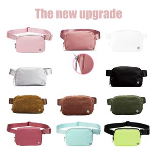 Utomhussport Yoga lulul överallt bälte bum Väska lulu dam kvinna Nylon fleece bröst bumbag bestseller Luxury Designer Crossbody Shoulder lu fanny pack Midjeväskor