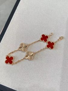 Clover VAN Brand Ohrstecker Love Red Heart Roségold Ohrringe Ohrring Ohrringe Halskette Armband Armbänder Schmuck 00