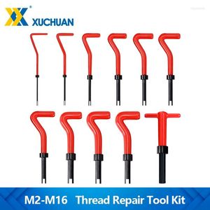 Trådreparationsverktygssats M2-M16 Twist Drill Bit skruvinsatser för återställning av skadade trådar Skanner