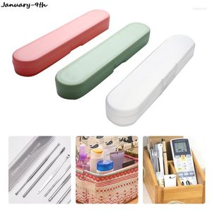 Förvaringslådor Universal Portable PP Travel Table Box Case Food Grade Godis Kitchen Fork Spoon For Kid School Cutlery