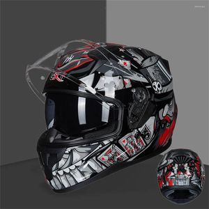 Motosiklet kaskları gxt profesyonel motokros yarış casque moto erkek kadınlar kış tam yüz kask yüksek kaliteli çift lens kapakete