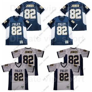 Amerikan Koleji Futbol Giyim Foley Lions Lisesi Futbol 82 Julio Jones Jersey Erkekler Dikişli Nefes Alabilir Spor Saf Pamuk Lacivert Beyaz Takım Renk İyi Qu