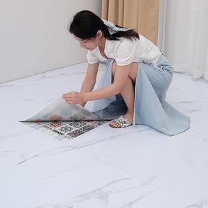 Wallpapers 3D PVC Self-adhesive Wallpaper Floor Stickers Waterproof Brick Wall Living Room Bedroom Children's Home Decoration